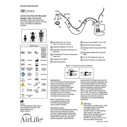 Instructions for Use: AirLife DuoTherm® Neonate Single Limb Circuit Rev 1 8/12/26 Thumbnail