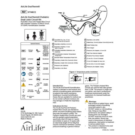 Instructions for Use: AirLife DuoTherm® Neonate Pediatric Dual Limb Circuit Rev 1 8/12/26 Thumbnail