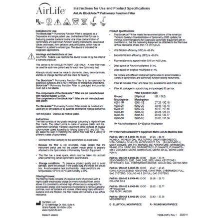 Instructions for Use: 76006 AirLife BlockAide Pulmonary Function Filter – Rev 1 7/22/26 Thumbnail