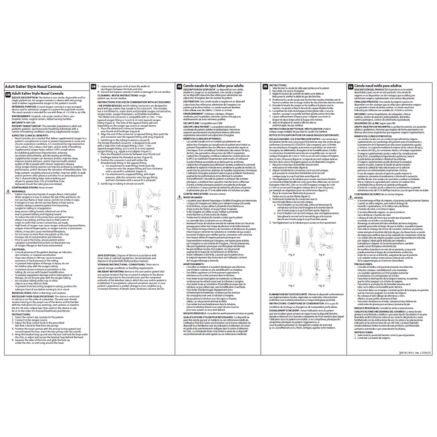 Instructions for Use: 840182 Adult Salter Style Nasal Cannula– Rev 2 7/23/26 Thumbnail